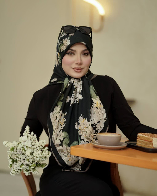 روسری طرحدار زنانه مجلسی