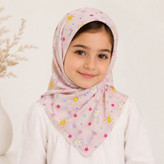 روسری دخترانه نخی گلدار