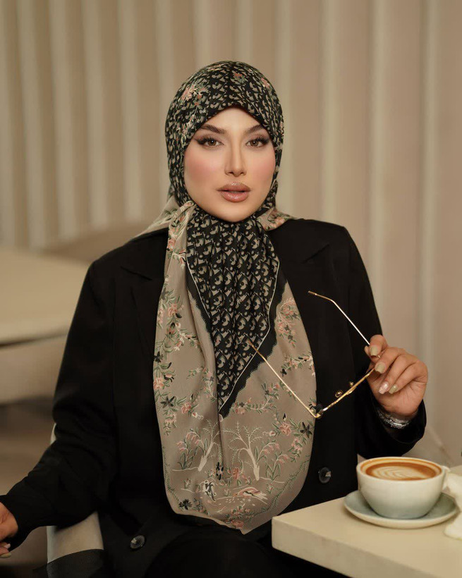 روسری زنانه مجلسی طرحدار | برند مهسیما